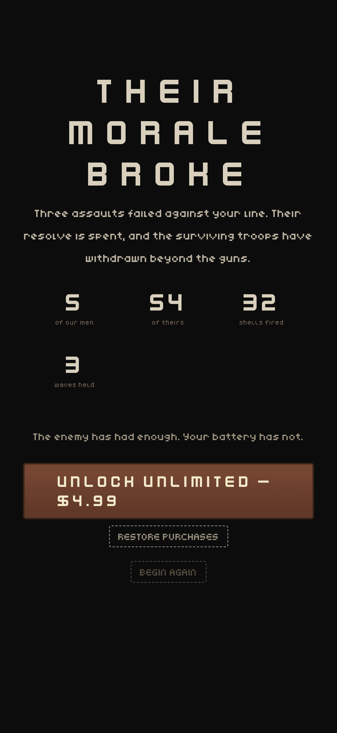 Unlimited Campaign one-time purchase offer